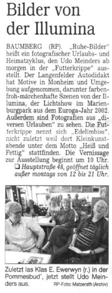 Rheinische Post 16.8.03